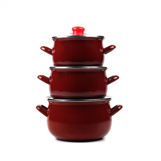 Emaye Tencere Seti 16-18-20 cm